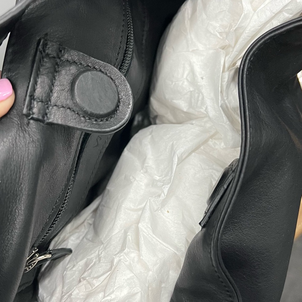 Vic Matie Viola Bucket Bag in Nappa Black leather - Picture 12 of 13